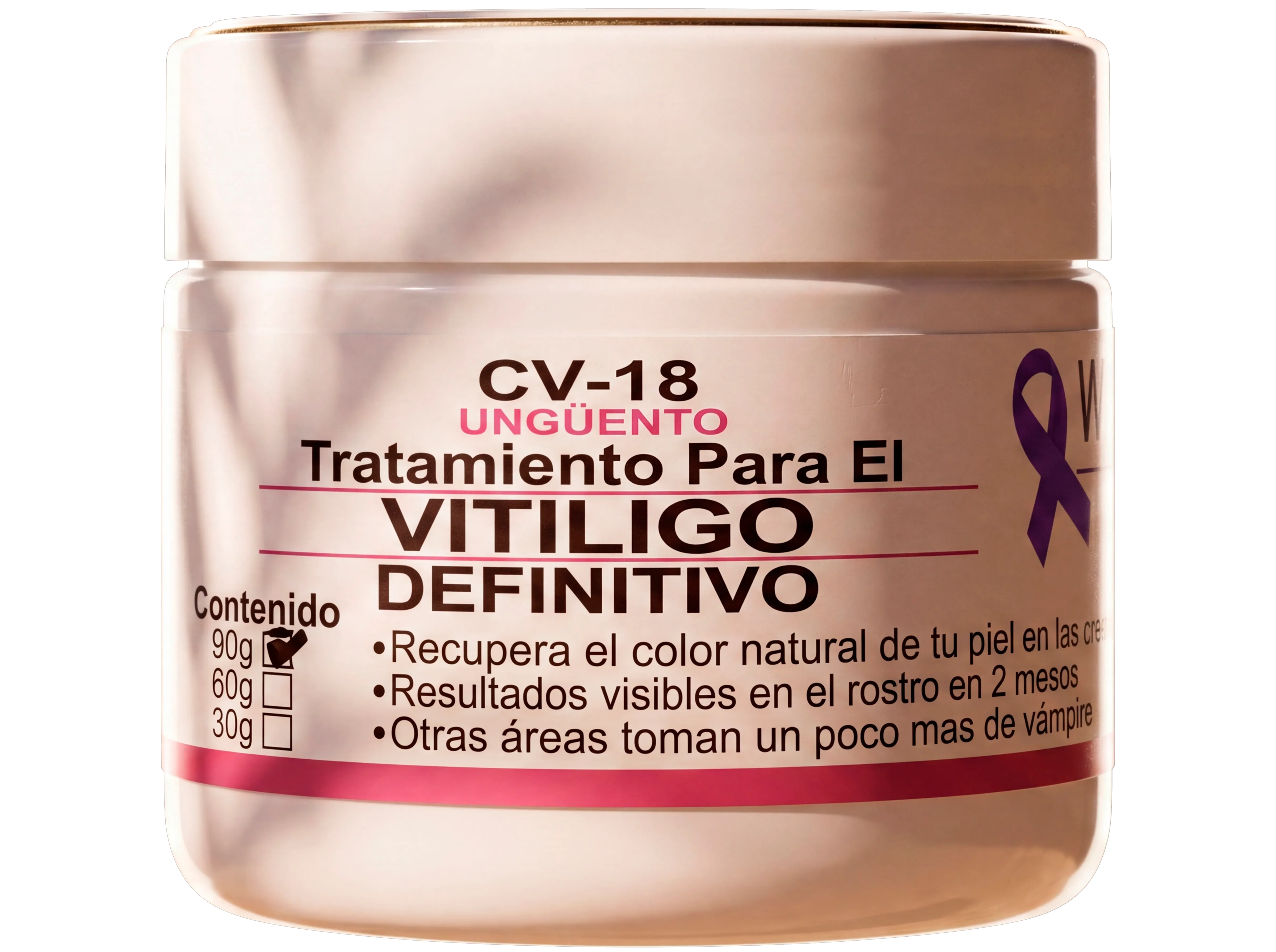 Frasco de CV-18 Ungüento - Tratamiento biotecnológico para la repigmentación del vitíligo